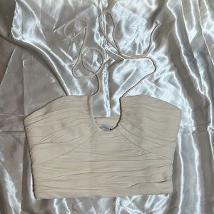 Zara draped crop top